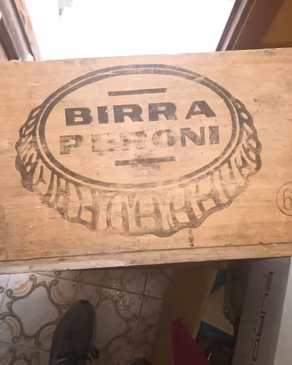 2 cassette in legno birra peroni 