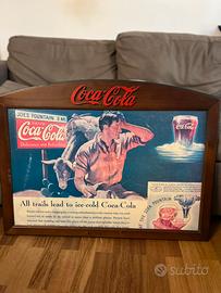 Quadro Coca-Cola Vintage Uomo con Mulo