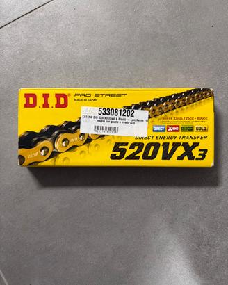 Catena DID 520VX3 (Gold & Black)