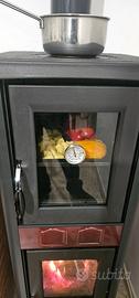 STUFA A LEGNA CON FORNO LA NORDICA NUOVA