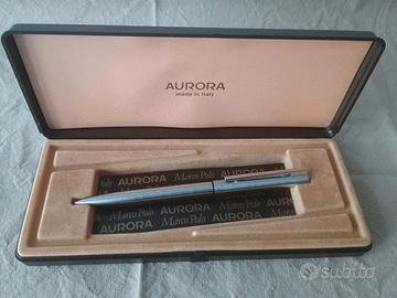 Penna a sfera vintage Aurora Marco Polo Chromo