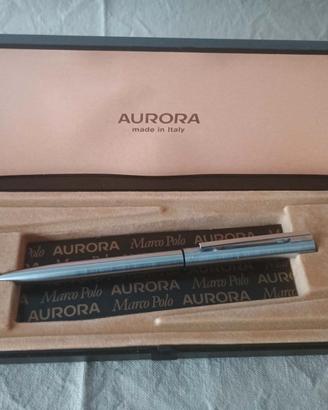 Penna a sfera vintage Aurora Marco Polo Chromo