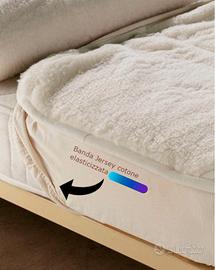 Coprimaterasso antidecubito in LANA MERINOS