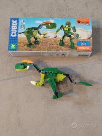 Cubix Traxfigure dinosauro-robot 2in1