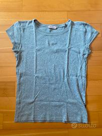 Maglietta grigia in cotone MAX & Co