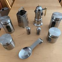Set cucina 9 pezzi in acciaio inox (nuovo)
