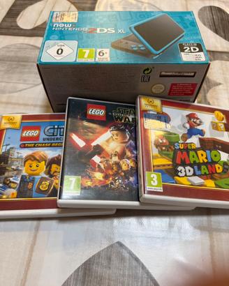 New Nitendo 2DS xl CIB + 3 gioghi