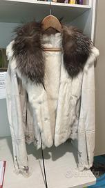 Giacca da donna vera pelle e pelliccia