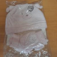 cuffietta e scarpine neonata