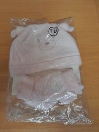 cuffietta e scarpine neonata