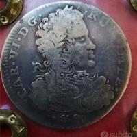 ARGENTO Regno Napoli 1 tari 1715 Carlo VI