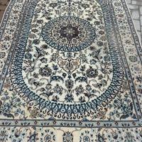 Tappeto persiano originale nain lana e seta