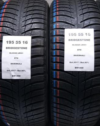 4 GOMME 195 55 16 BRIDGESTONE BR1498