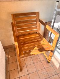 Sedie giardino in legno ikea