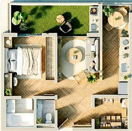 Luminoso e spazioso bilocale a Busto Arsizio