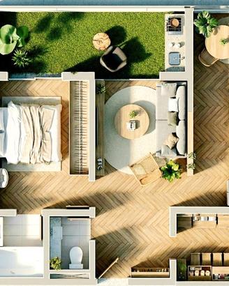 Luminoso e spazioso bilocale a Busto Arsizio