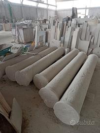 colonne in marmo botticino del 700