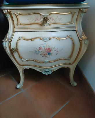 Coppia Di Comodini Stile Barocco Veneziano