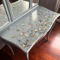 Consolle scrivania petineuse vintage con specchio