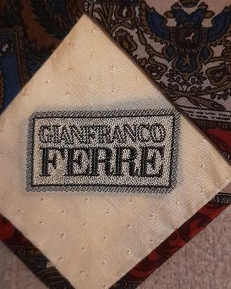 cravatta vintage Gianfranco ferre-100% seta 