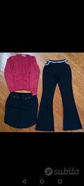box set vestiti gonna maglione lana leggins 