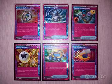 Lotto 6 Carte Pokemon Ita Rare Holo Asso Tattico