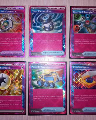 Lotto 6 Carte Pokemon Ita Rare Holo Asso Tattico