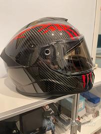 Casco in fibra di carbonio con interfono Taglia XL