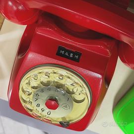 Telefono SIP a disco Modernariato ROSSO