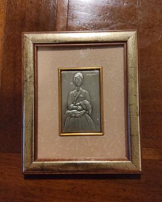  Bassorilievo Argento - Modigliani "La Bohémienne"
