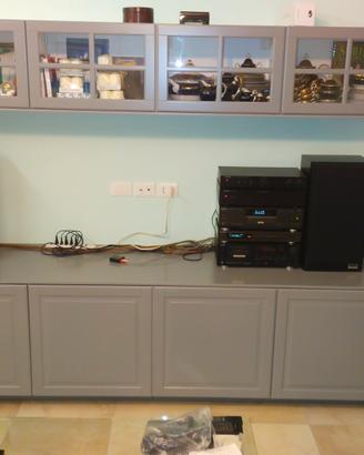 Amplificatori, lettori CD, radio, cassette, casse