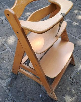 Seggiolone evolutivo Hauck legno