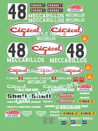 Decals Porsche 935  1/12  Meccarillos per Tamiya