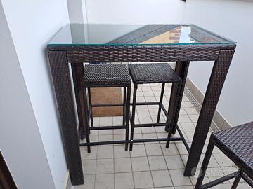 tavolo rattan 