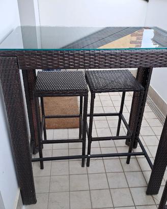 tavolo rattan 