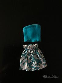 Barbie gonna disegni geometrici e top