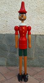 Pinocchio in legno da 1 metro.