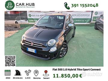 Fiat 500 1.0 Hybrid Sport Connect 70 cv Estensione