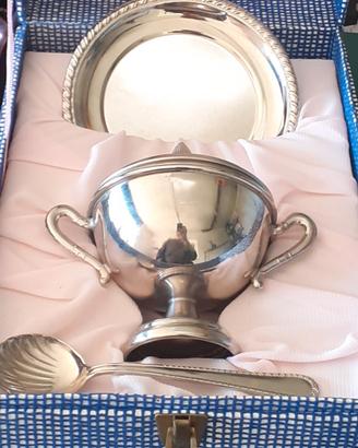 Elegante set Zuccheriera argento 1000 