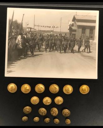 lotto militari d epoca anni 30 foto originale  ben