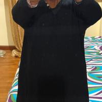 Maglia in lana lunga vestito