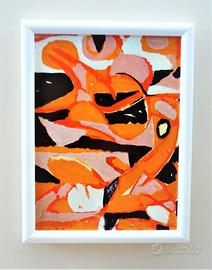 Quadro Exercice de nuit di Alechinsky con cornice