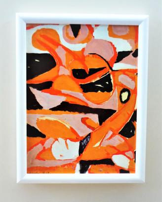 Quadro Exercice de nuit di Alechinsky con cornice