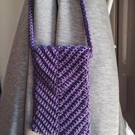 pochette uncinetto,portacellulare,portaocchiali