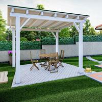 Pergola in legno per esterno