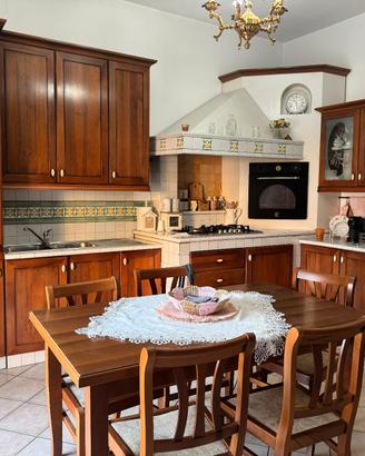 Cucina in finta muratura