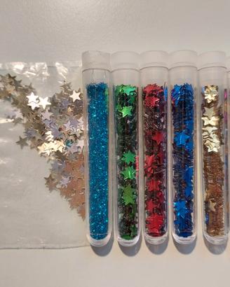 Brillantini e stelline per decorazioni - ragazza