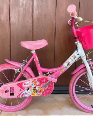 Bicicletta da bambina Winx misura 14/15
