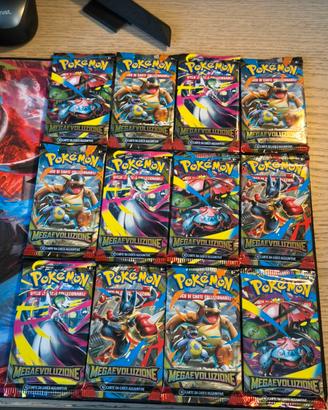 pokémon lotto 12 bustine mega evoluzione ita