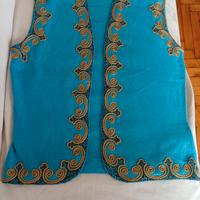 Gilet vintage turchese in lana Luisa Spagnoli